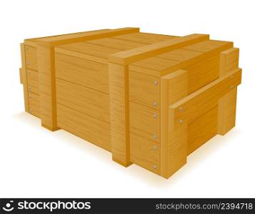 army wooden box for weapons and ammunition vector illustration isolated on white background