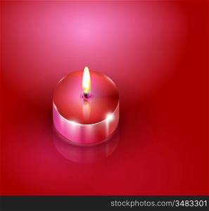 Aroma candles. Romantic background