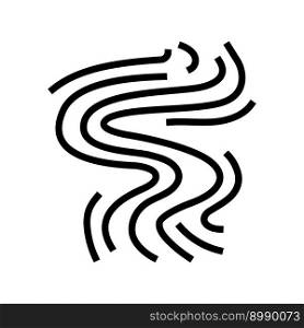 aroma smell line icon vector. aroma smell sign. isolated contour symbol black illustration. aroma smell line icon vector illustration