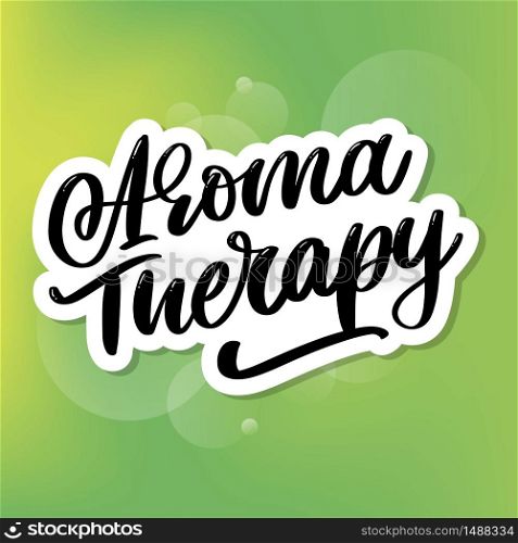 Aroma therapy letter for luxury lifestyle design. Alternative medicine. Healthy lifestyle concept. Organic. Aroma therapy letter for luxury lifestyle design. Alternative medicine. Healthy lifestyle concept. Organic sign.