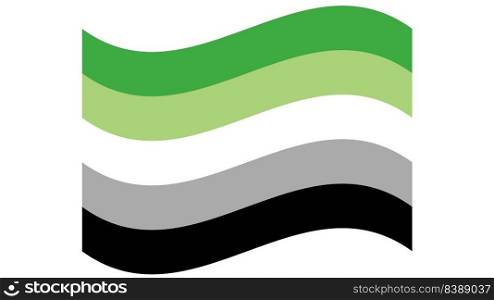 Aromantic Pride Flag illustration. LGBT community. Bright concept background, template for banners, signs, logo design. Aromantic Pride Flag illustration. LGBT community. Bright concept background, template for banners, signs design