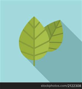 Aromatic basil food icon flat vector. Herb leaf. Spice plant. Aromatic basil food icon flat vector. Herb leaf