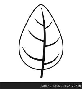 Aromatic basil icon simple vector. Spice leaf. Cooking plant. Aromatic basil icon simple vector. Spice leaf