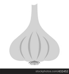 Aromatic garlic vegetable icon flat isolated on white background vector illustration. Aromatic garlic vegetable icon isolated
