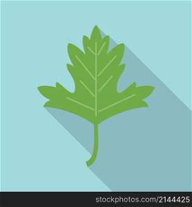 Aromatic parsley icon flat vector. Leaf herb. Leaves plant. Aromatic parsley icon flat vector. Leaf herb
