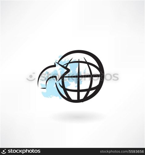 around the earth icon