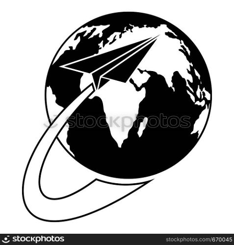 Around the world icon. Simple illustration of around the world vector icon for web. Around the world icon, simple style.