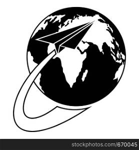 Around the world icon. Simple illustration of around the world vector icon for web. Around the world icon, simple style.