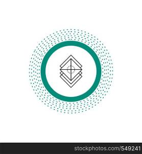 Arrange, design, layers, stack, layer Line Icon. Vector isolated illustration. Vector EPS10 Abstract Template background