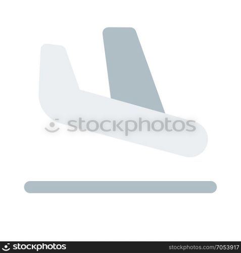 arrival icon on isolated background