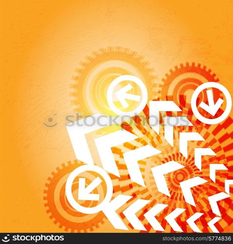 Arrow abstract vector background.
