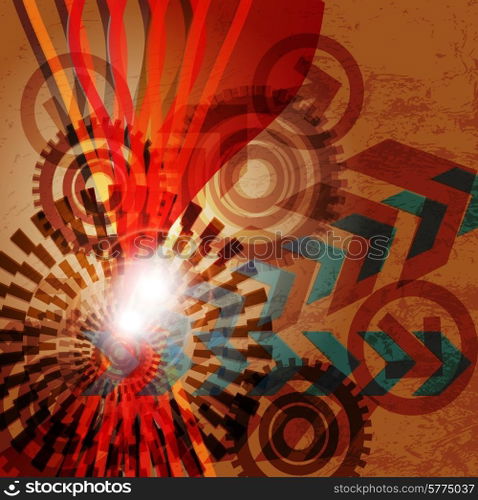 Arrow abstract vector background.