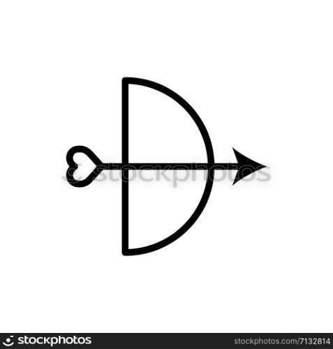 Arrow and bow icon