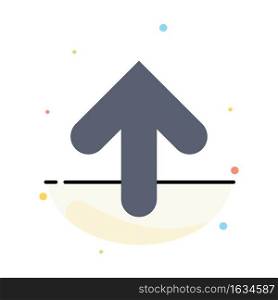Arrow, Arrow, Up, Upload Abstract Flat Color Icon Template