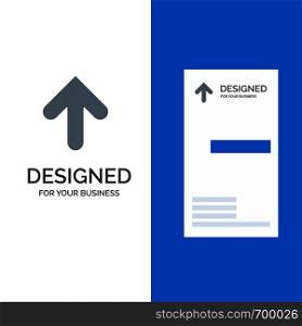 Arrow, Arrow, Up, Upload Grey Logo Design and Business Card Template
