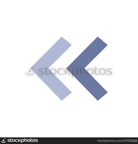 Arrow, Arrows, Back Flat Color Icon. Vector icon banner Template