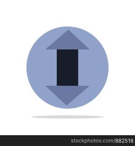 Arrow, Arrows, Up, Down Abstract Circle Background Flat color Icon