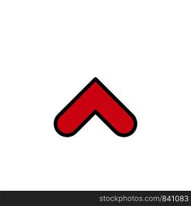 Arrow, Arrows, Up, Sign Business Logo Template. Flat Color