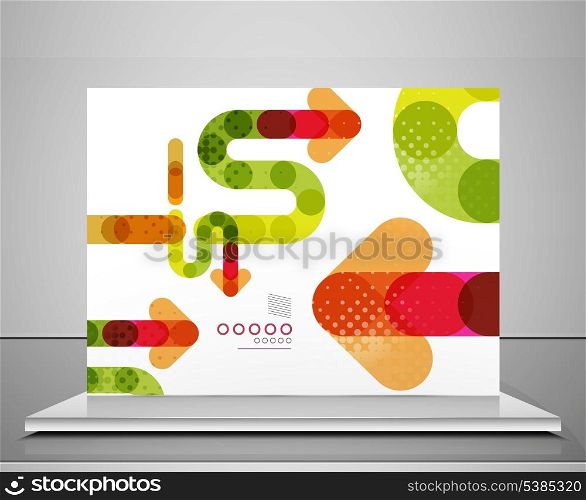 Arrow background abstract geometric design template