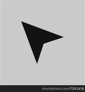 Arrow black icon. Arrow in flat style for your web design