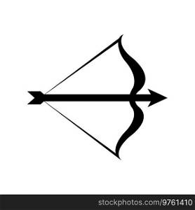 arrow bow icon logo vector design template