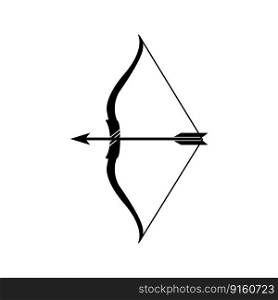 Arrow bow vector icon simple design