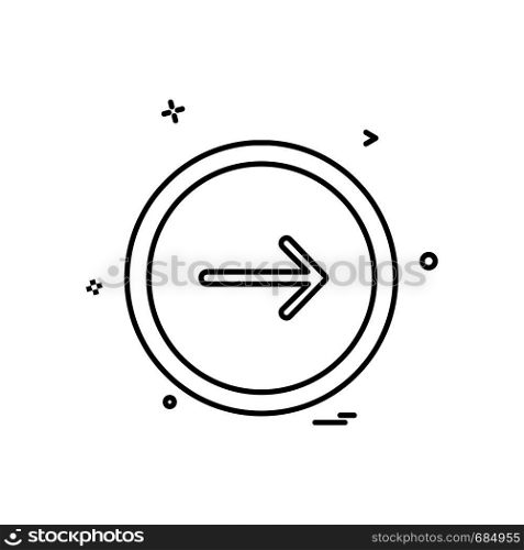 Arrow button icon design vector