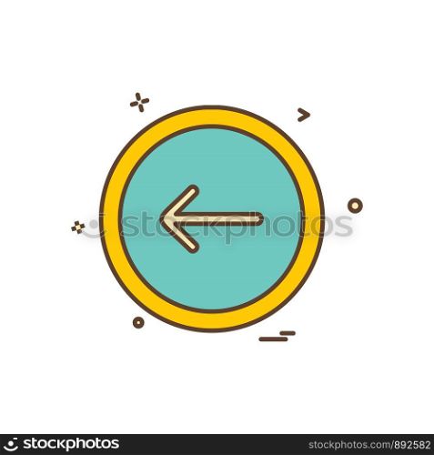 Arrow button icon design vector