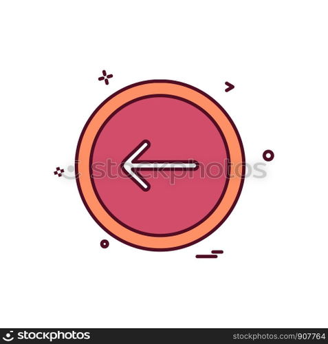 Arrow button icon design vector