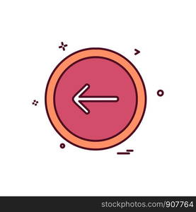 Arrow button icon design vector