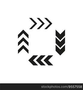 Arrow chevron symbol. Black arrows symbols set. Vector illustration. EPS 10. Stock image.. Arrow chevron symbol. Black arrows symbols set. Vector illustration. EPS 10.