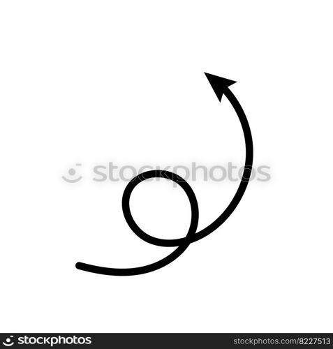 arrow circle up down black hand drawn icon illustration vector