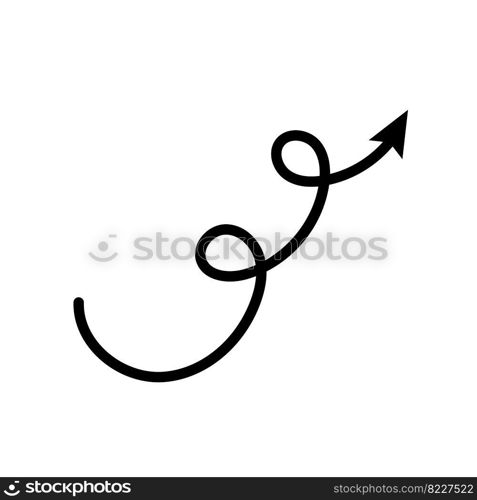 arrow circle up down black hand drawn icon illustration vector