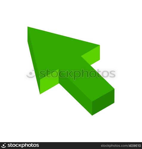 Arrow click isometric 3d icon isolated on white background. Arrow click isometric 3d icon