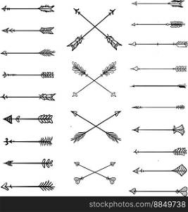 Arrow clipart white background aztec arrows vector image