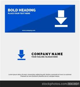 Arrow, Dawn, Download SOlid Icon Website Banner and Business Logo Template