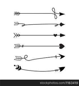 Arrow decoration clip art graphic design template illustration. Arrow decoration clip art graphic design template