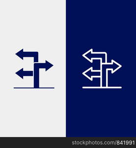 Arrow, Direction, Navigation Line and Glyph Solid icon Blue banner Line and Glyph Solid icon Blue banner