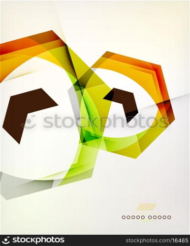 Arrow Geometric Shape Abstract Business Background. Graphic Design Template
