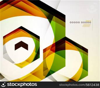 Arrow Geometric Shape Abstract Business Background. Graphic Design Template