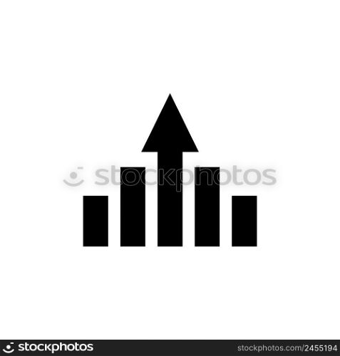 Arrow Growing Graph, Progress Arrow Grow. Flat Vector Icon illustration. Simple black symbol on white background. Arrow Growing Graph, Progress Grow sign design template for web and mobile UI element. Arrow Growing Graph, Progress Arrow Grow. Flat Vector Icon illustration. Simple black symbol on white background. Arrow Growing Graph, Progress Grow sign design template for web and mobile UI element.
