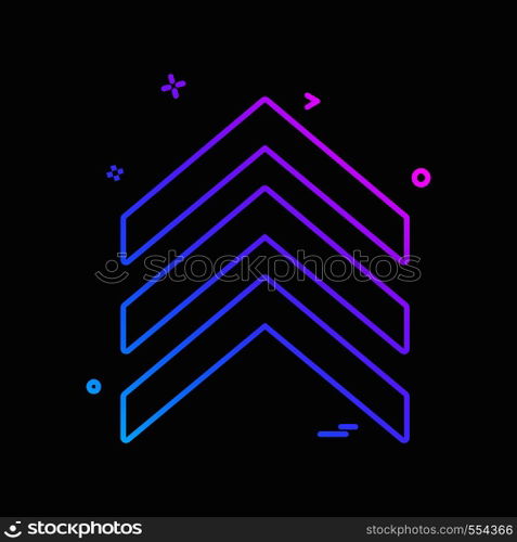 Arrow icon design vector