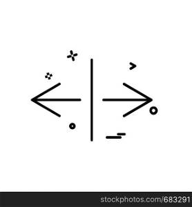 Arrow icon design vector