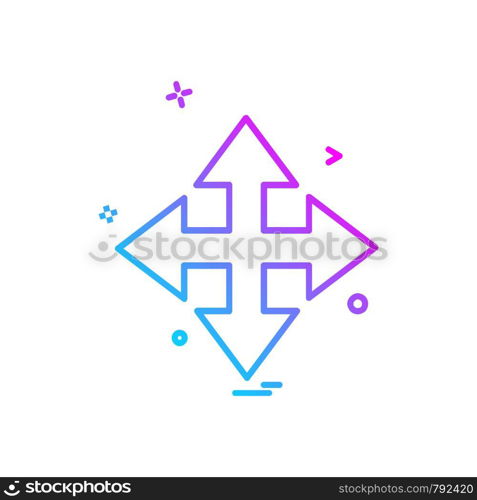 Arrow icon design vector