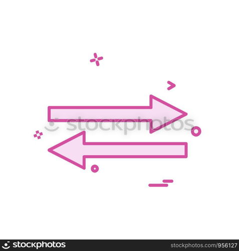 Arrow icon design vector