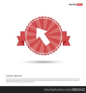 Arrow Icon - Red Ribbon banner