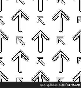 Arrow Icon Seamless Pattern, Direction Arrow Icon Vector Art Illustration