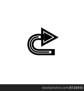 Arrow icon set vector illustration Logo Template design