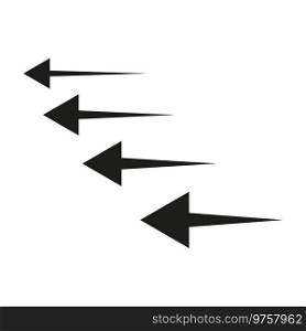 Arrow icon. Stock image. Vector illustration. EPS10.. Arrow icon. Stock image. Vector illustration.