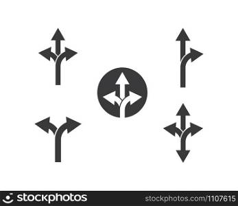 Arrow icon vector illustration Logo Template design